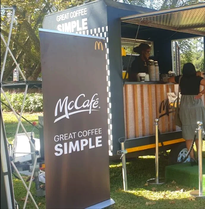 McCafe activation branding close crop