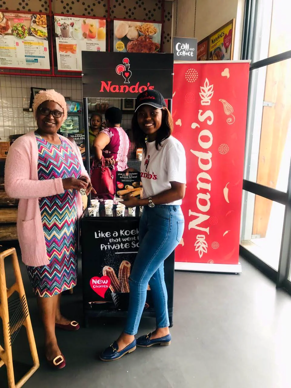 Retail activation team at a branded campaign setup