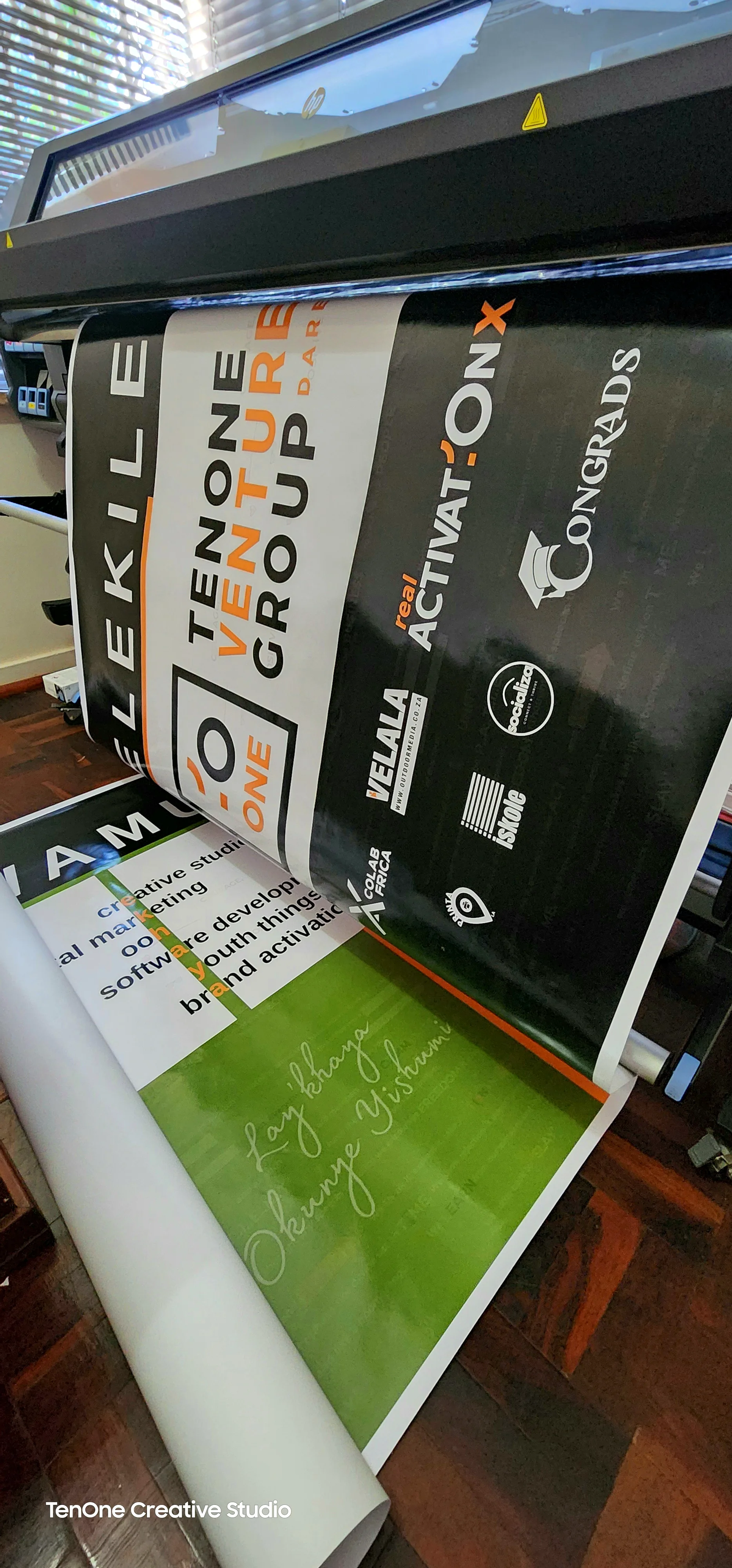Installed signage and campaign production proof